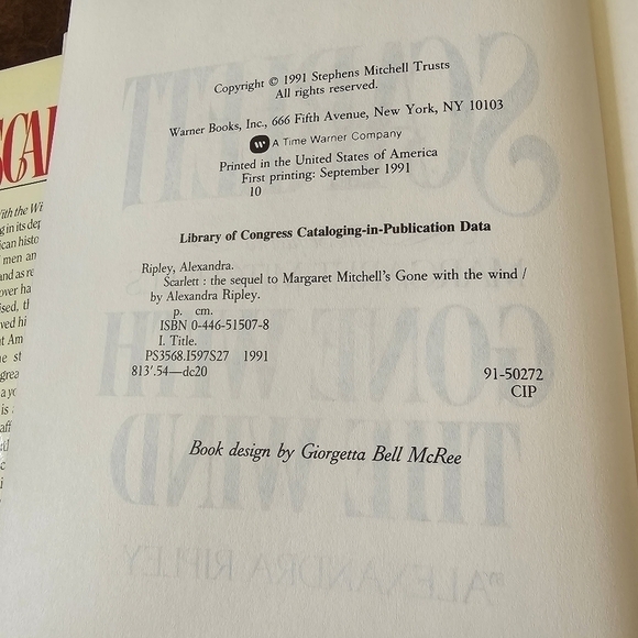 Scarlett: The Sequel to Margaret Mitchell's "Gone With the Wind" Pre-owned - Picture 9 of 9